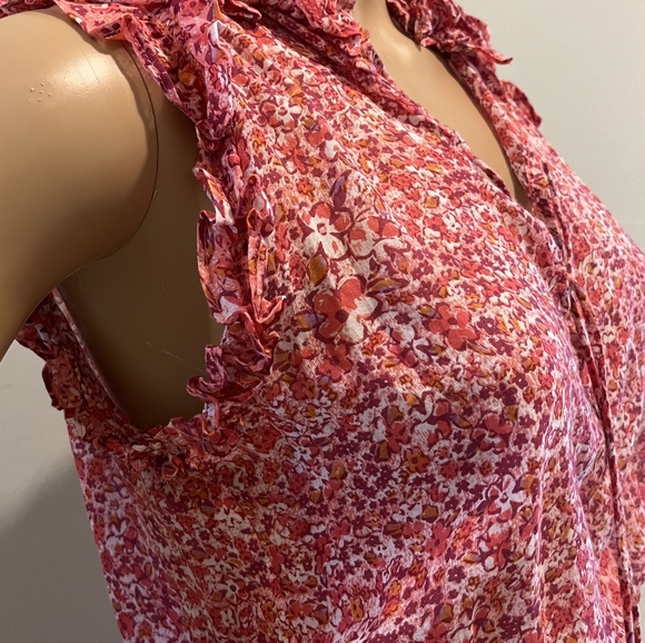 Poupette St. Barth Trina Ruffled Mini Dress Size XS New With Tags - Picture 5 of 16